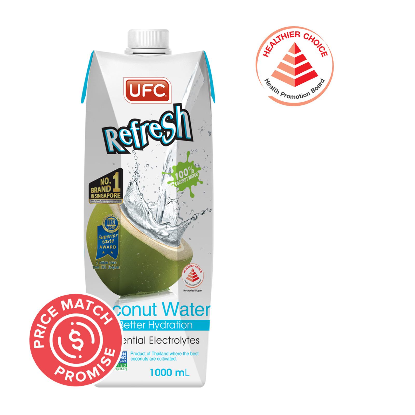 Ufc Refresh 100 Natural Coconut Water Lazada Singapore