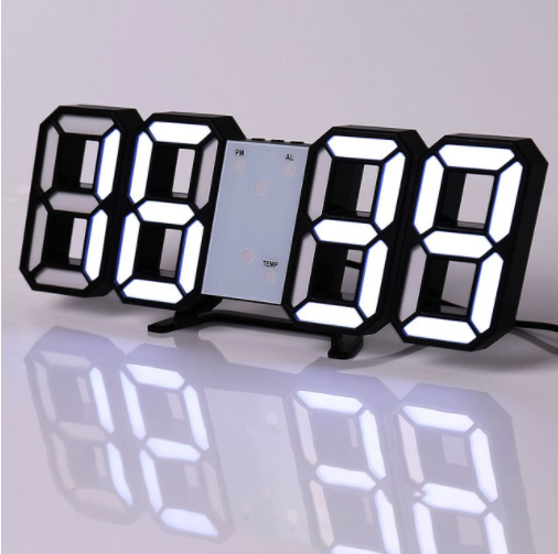 [SG Seller]LED Digital USB Minimalist Alarm Table Wall Clock USB Powered / Temperature Date