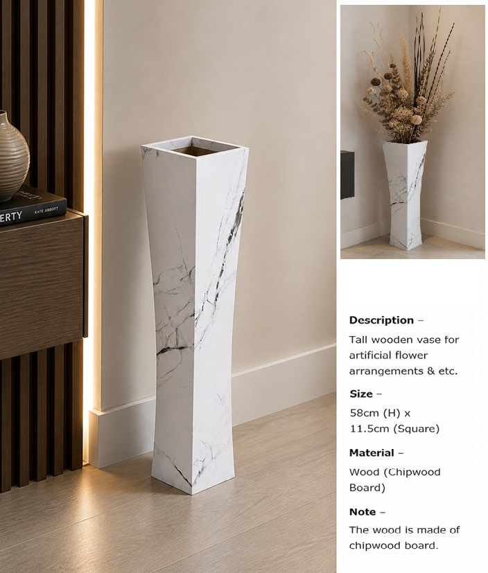Tall Vases for flowers | Tall Wooden Vase | Tall Ceramic Vase | Tall vase for home & events Avase206