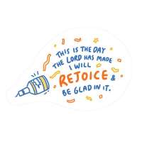 Unique Christian Gifts  Rejoice {Mirror Decal Stickers}