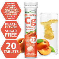 Biofinest Effervescent Vitamin C 1000mg Collagen MultiVitamin B C D E Electrolyte Calcium Magnesium Zinc - Sugar Free Fast Action - For Flu Cold Immune Hair Skin Nail Eye Joint Energy Sports Exercise Hydration Supplement (10/20s Fizzy Drink Tablets)