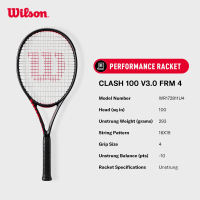Wilson CLASH V3 100 Performance Racket (Unstrung) WR172811U
