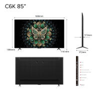 NEW | TCL TV C6K  Premium QD-Mini LED |  4K UHD  |  55 65 75 85 inch  | 144Hz VRR | Dolby Atmos