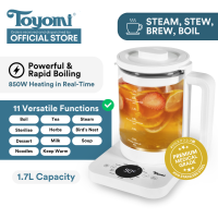[NEW] TOYOMI 1.7L ClearBrewBorosilicate Glass Kettle WK 1717