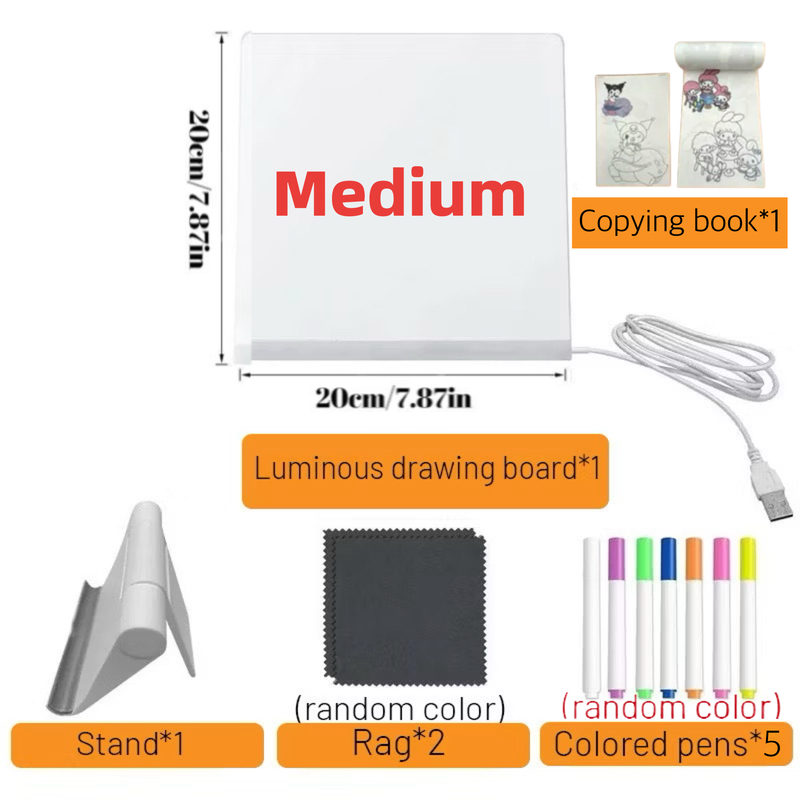Superfactory LED Drawing Board Luminous WritingMessage Drawing Board For Kid Acrylic Erasable Drawing