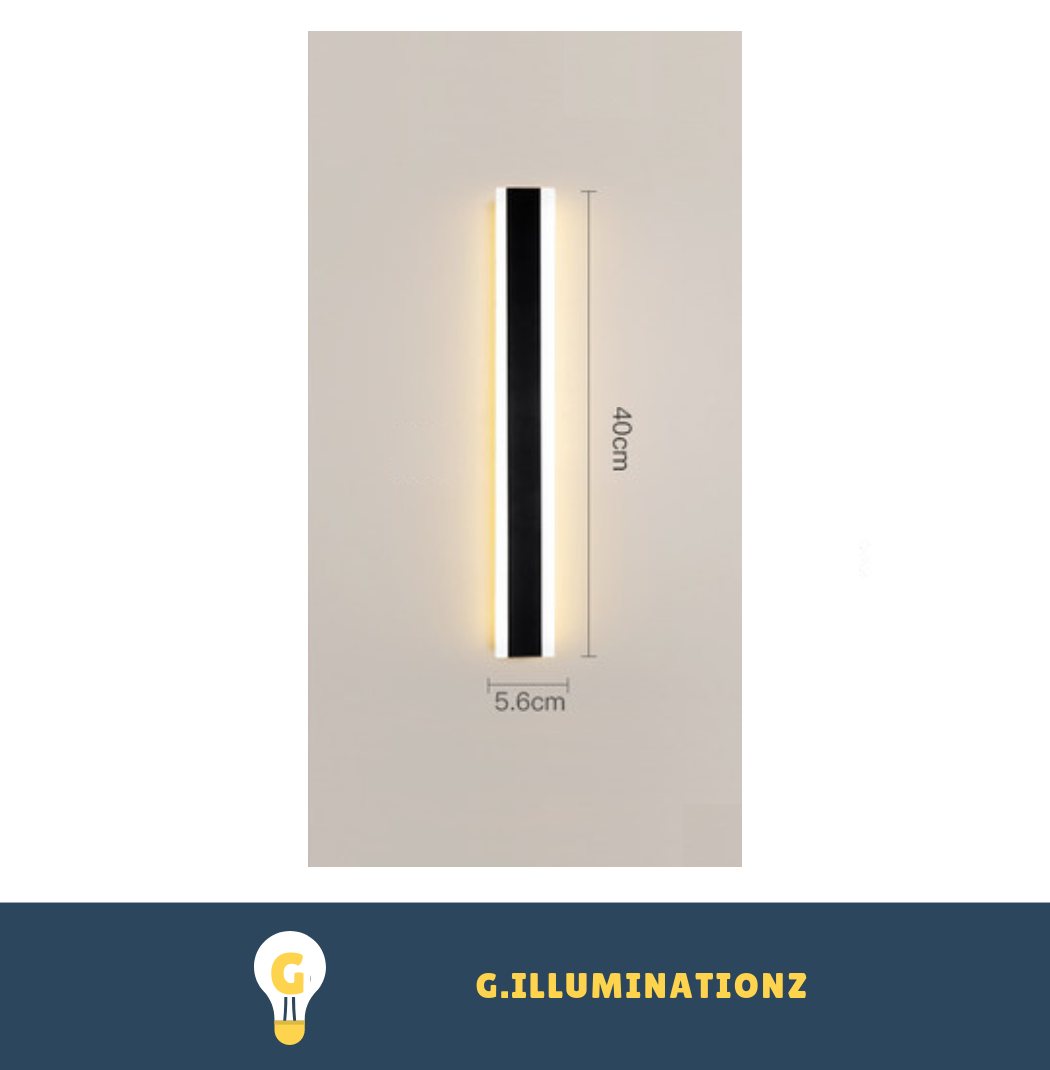 Minimalist Modern LED Linear Wall Lamp for Bedside / Cafe / Living Room
