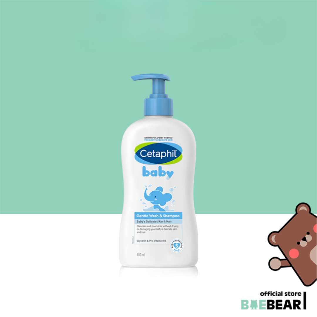 Cetaphil Baby Daily Lotion Calendula Wash & Shampoo 400ml Baby Daily Wash & Shampoo 400mL Calendula Lotion 400ml Baby Massage Oil 200ml Baby Shampoo [Baebear.sg]