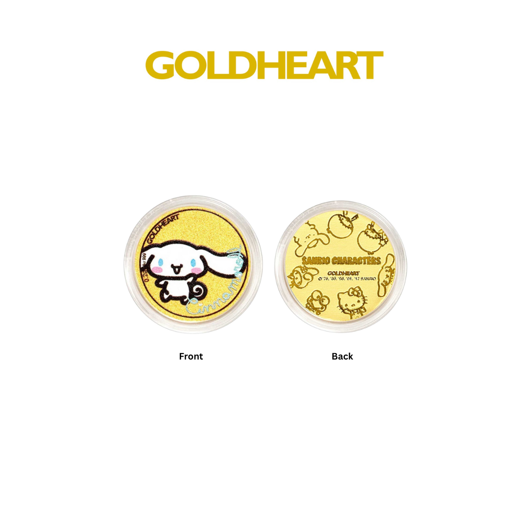 Goldheart 999 Gold 0.2G Cinnamoroll Gold Coin