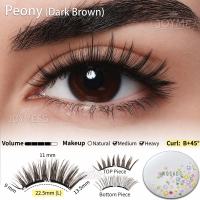 WOSADO #Botanic PEONY (Large) Magnetic Eyelashes Reusable Waterproof Lightweight Glue-Free Quick Lashes Extension Alternative No Glue False Eyelash Look Awake Instantly Game Changer Hack Affordable Salon Natural Look Lash No Mess Easy Fast Effortless DIY