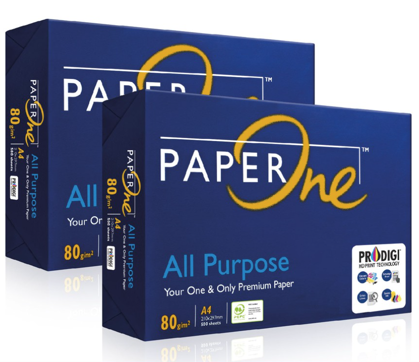 [2 REAMS] A4 PaperOne Copier Papers 80gsm Printing Papers - Plain - Office Supplies