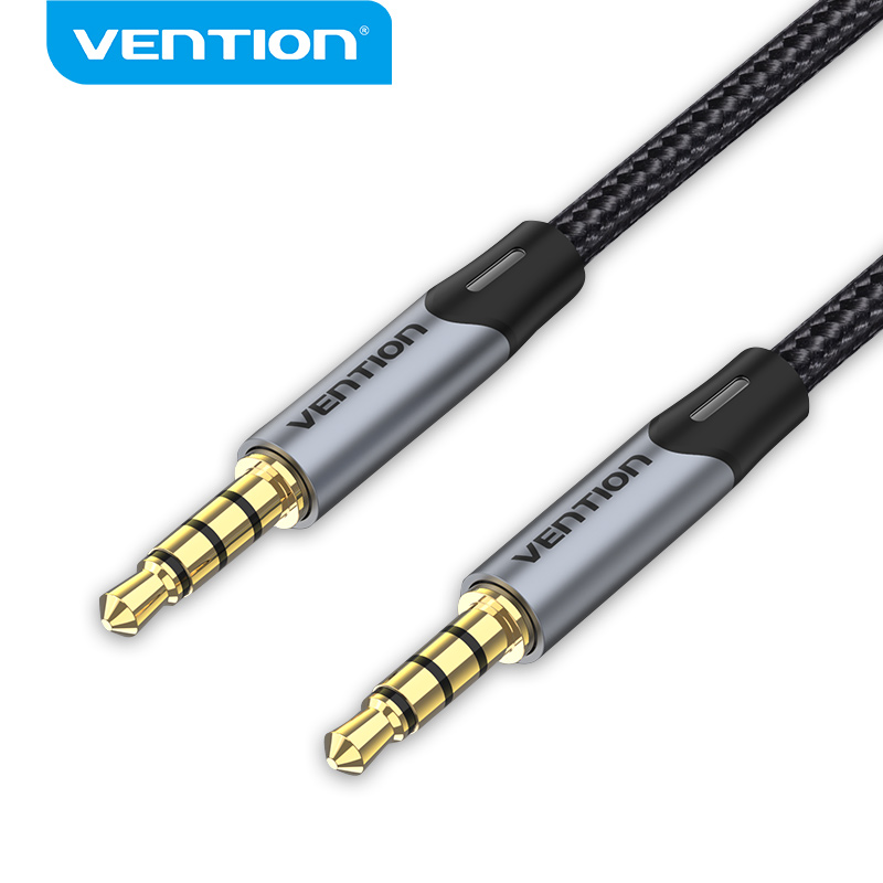 【COD】Vention 3.5mm Giắc cắm cáp âm thanh Giắc cắm 3,5 mm Cáp chuyển tiếp âm thanh nam sang nam cho tai nghe ô tô Samsung S10 Dây loa dây Aux Dây Aux dây cáp tai nghe Cáp aux cho loa