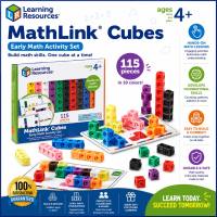 Authentic Learning Resources MathLink Cubes STEM Educational Toy Math Link Cube Math Cube Montessori Early Math Counting Building Blocks Homeschool Manipulatives Fine Motor Learning Activity Set