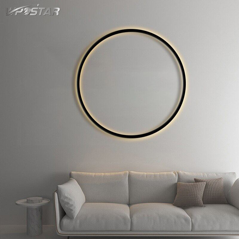Ring Led Wall Light Nordic Minimalist Round Wall Lamp for Living Room Bedroom Home Decor Lighting Fixture
