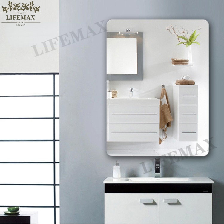 [SG Seller] Frameless Bathroom Mirror Vanity Mirror Toilet Mirror Hanging Wall Mirror