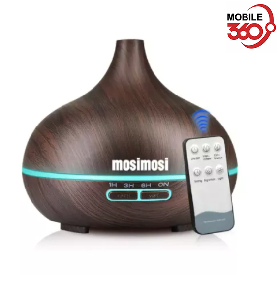 (mosimosi)550ml Aroma Air Humidifier Air Purifier/remote control 7 Colors Changing LED Lights/Essential Oil Diffuser Ultrasonic Cool Mist Maker for Home/ LOCAL WARRANTY