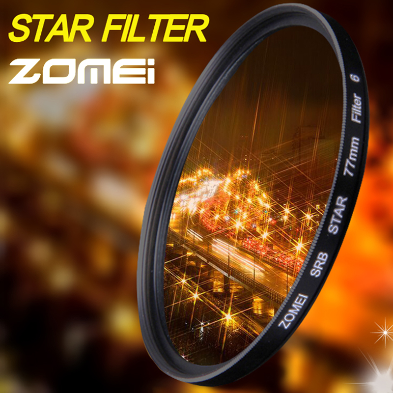 Zomei Star Line Star Filter 4 6 8 Piont Filtro Camera Filters 52 55 58 62 67 72 77 82mm For Canon Nikon Sony DSLR Camera