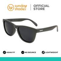 Sunday Shades Sonic Slate Classic. Asian Fit Bounce Free Unisex Sunglasses