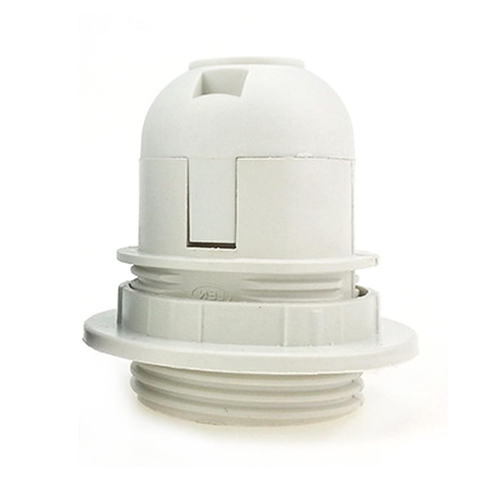 E27 Base Light Bulb Self-locking Accessory ES Pendant Socket Durable Period Style Bakelite Home Screw Lamp Holder Fittings