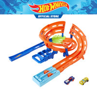 Hot Wheels Whip Around Raceway 2 Toy Cars in 1:64 Scale Storage