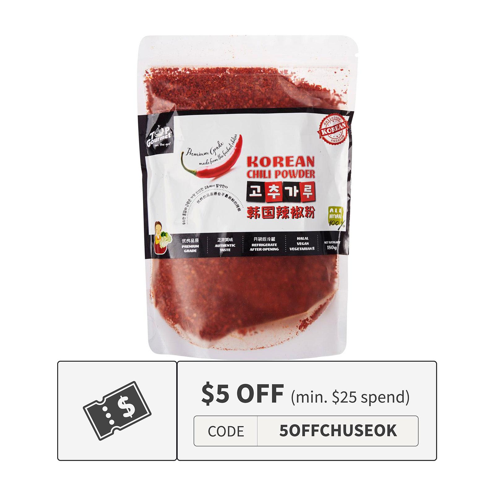 Top Gourmet Korean Chili Powder 180 G Lazada Singapore