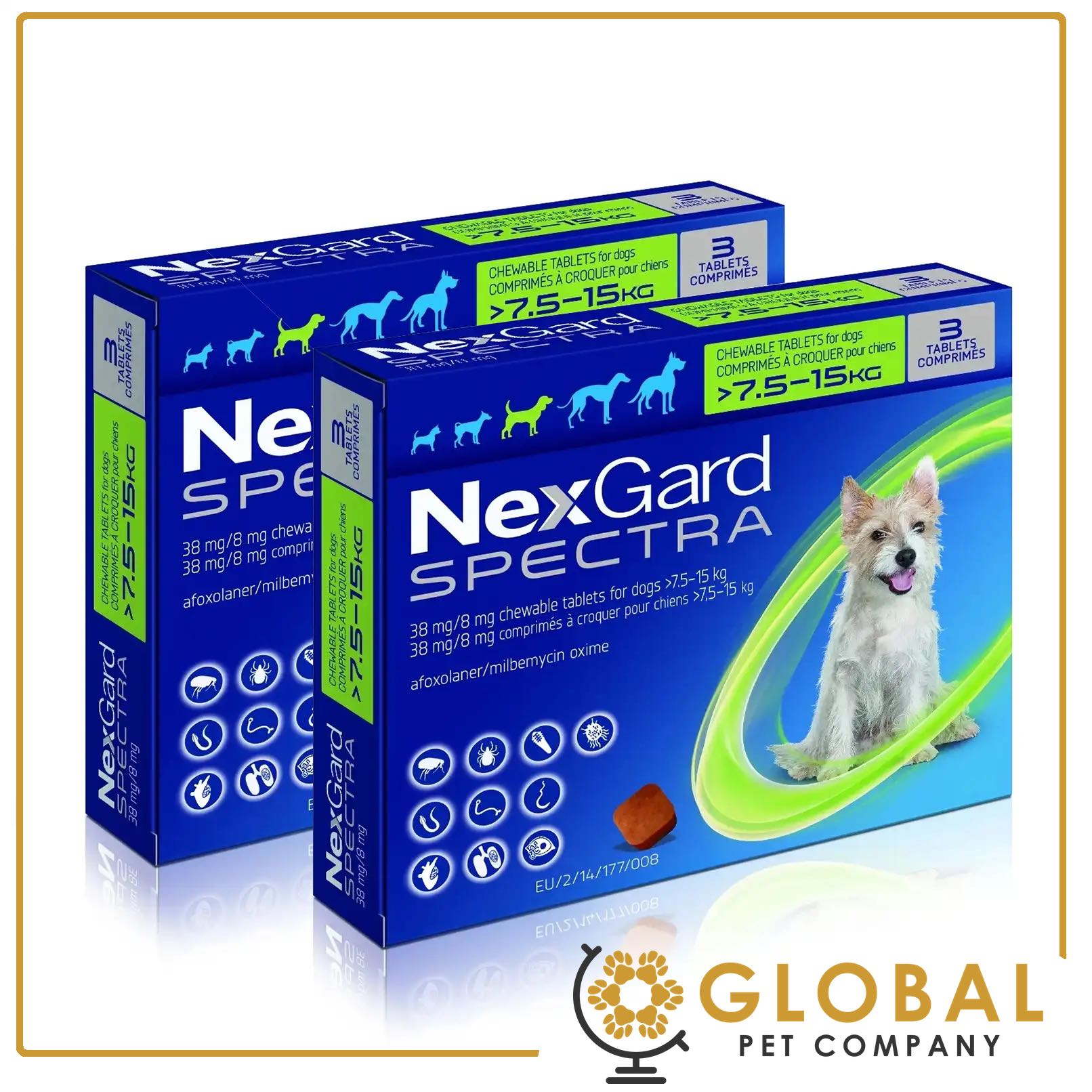 LICENSE SUPPLIER NexGard Spectra 6 Chews 7.5 15kg Exp Nov 2025 Lazada Singapore