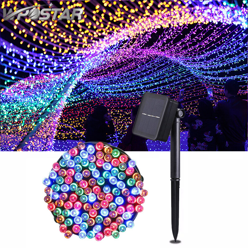 Outdoor Solar String Light 8 Mode Waterproof 12M 22M 32M Fairy Light for Garden Wedding Holiday Decoration