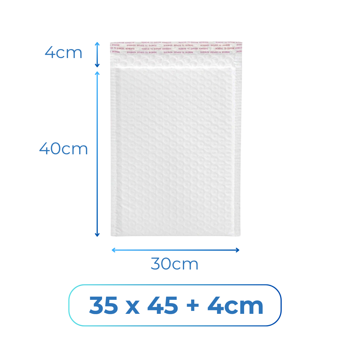 High Quality White Padded Polymailer Bubble Bag Self-Seal Envelope Mailer Bag Thick Water Resistant