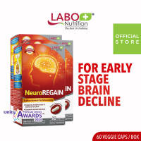 [3 Boxes] LABO Nutrition NeuroREGAIN 1000mcg Scallop Plasmalogen DHA EPA | Brain Health Memory Function & Mental Clarity 180 capsules | Nano-Encapsulation Antioxidant Support For Cognitive Focus