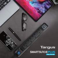 Targus Smart Surge Protector 4-6 Outlet - Dual Port USB 2M Extension Socket Singapore Safety Mark 2 Years Warranty