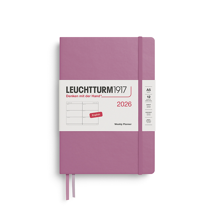 Leuchtturm1917 A5 Medium Hardcover Weekly Planner 2026