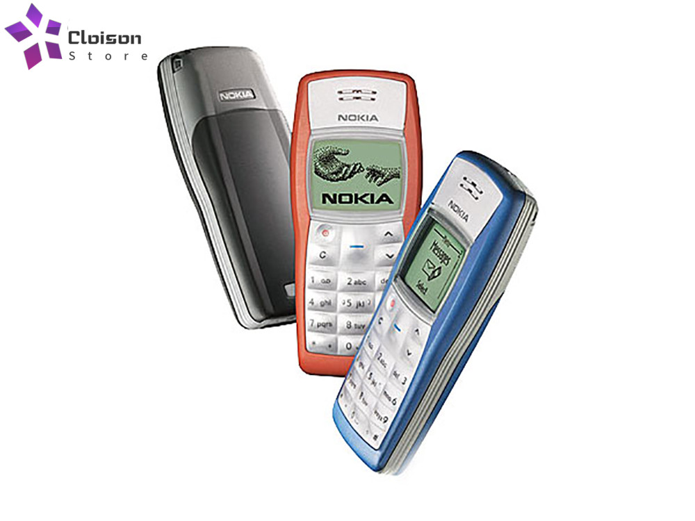Original Nokia 1100 2G GSM Mobile Phone Unlocked GSM900/1800MHz CellPhone