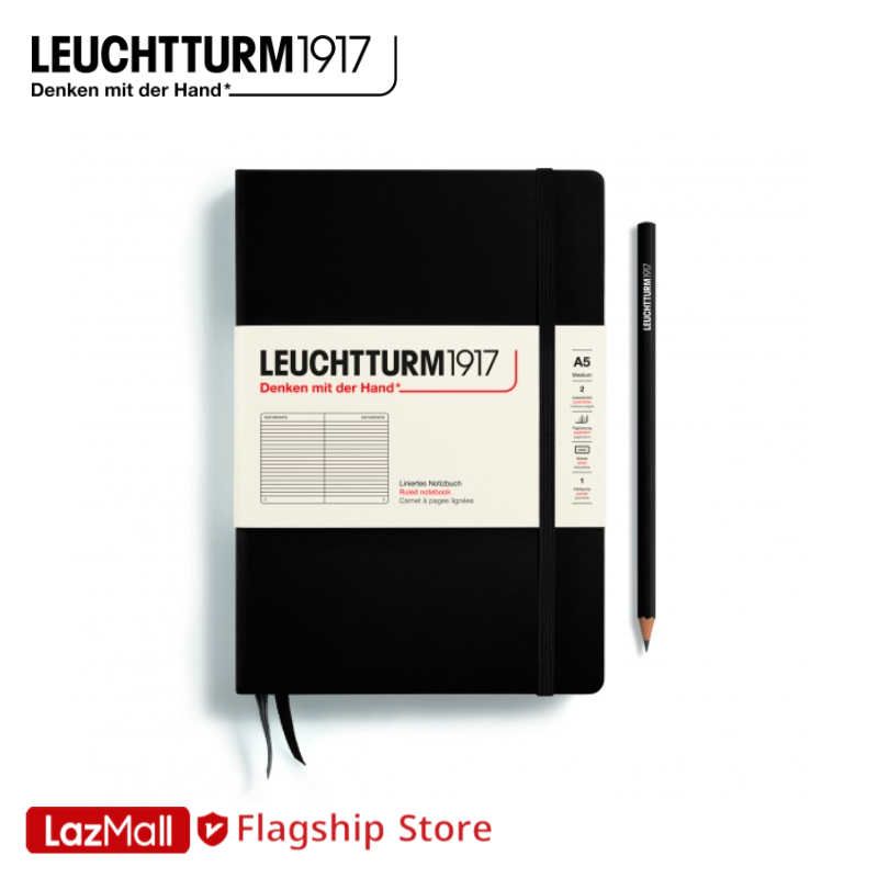 Leuchtturm1917 Medium A5 Hardcover Notebook - Pastel Light Pink Blue Faded Green Orange Bullet Journal Journaling Diary Writing Planner