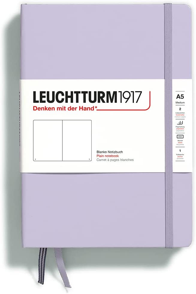 Leuchtturm1917 Hardcover Notebook - Medium (A5) Lilac