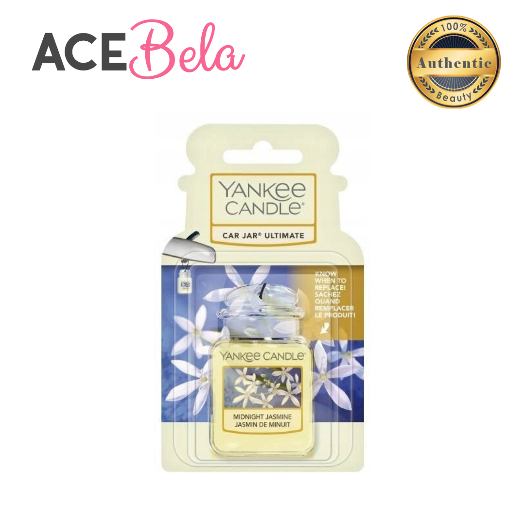 Yankee Candle Car Jar Ultimate: Pink Sands/ Lemon Lavender/ Water Garden/ Clean Cotton/ Midsummers Night/ Midnight Jasmine/ Dried Lavender & Oak (100% Authentic from Acebela)