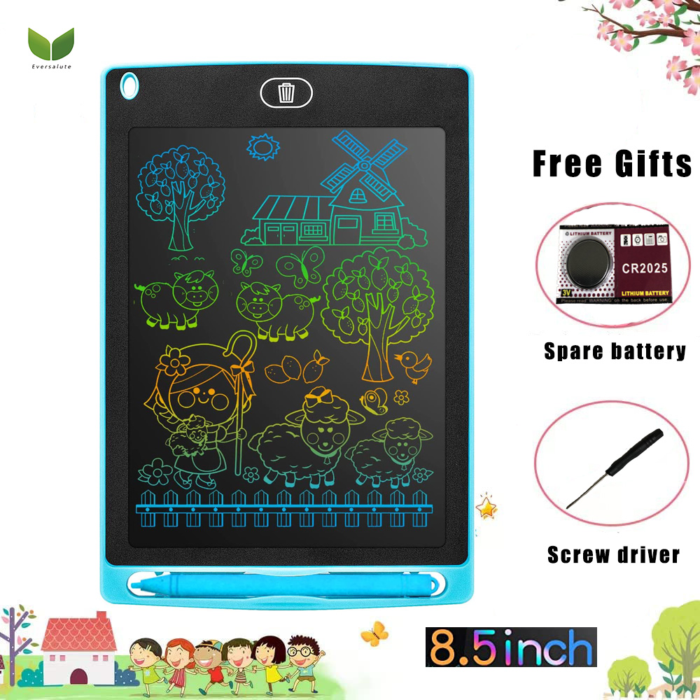 Eversalute 8.5 inch LCD Writing TabletDrawing pad Doodle Board Electronic Digital Drawing pad Drawing Tablet For Kids Toys for Kids Girls Boys 2-8 years