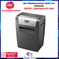 GBC SHREDMASTER X308 PERSONAL/OFFICE CROSS CUT MOMENTUM SHREDDER 15 LITRES BIN CAPACITY 1 YEAR CARRY-IN WARRANTY