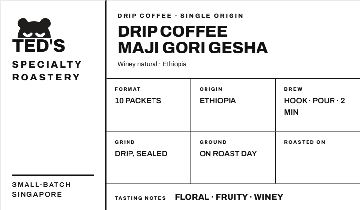 Drip Coffee Yirgacheffe Cherry Red (10 Packets)