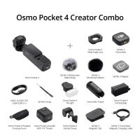 DJI Osmo Pocket 4 - Pocket Camera | 107GB Built-In Storage | Fill Light Support | Gesture Control | 80% Charge in 18min