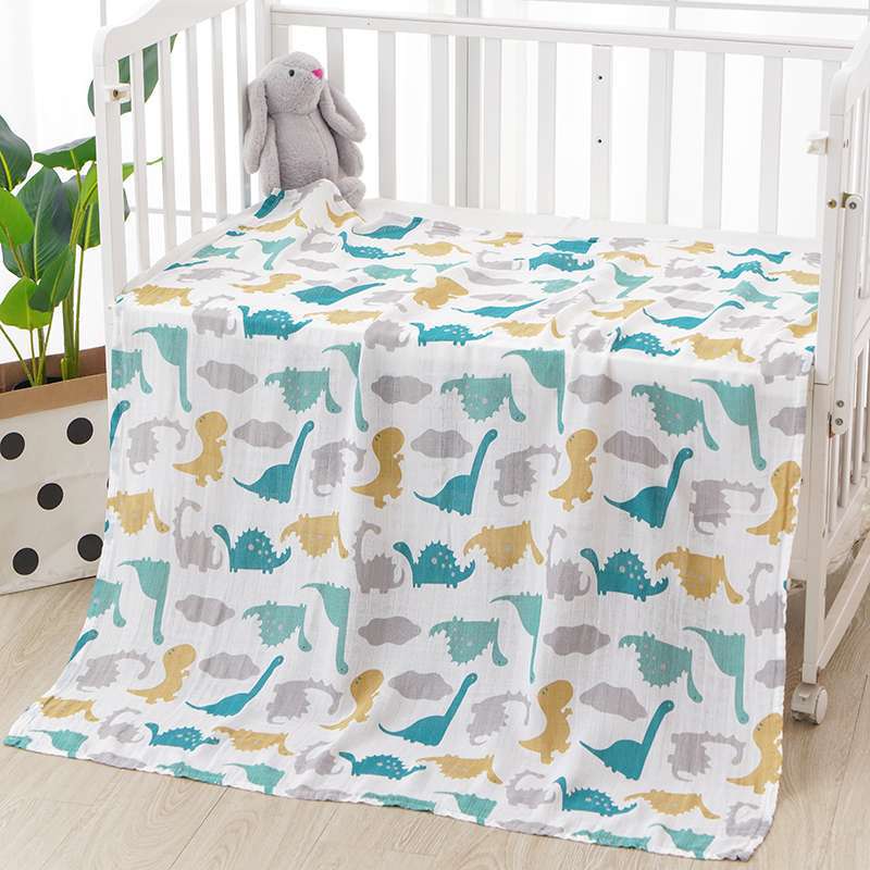[3 for $11.9] Muslin Bamboo Cotton Baby Wrap Newborn Swaddle Blanket Cover Bath Towel Soft