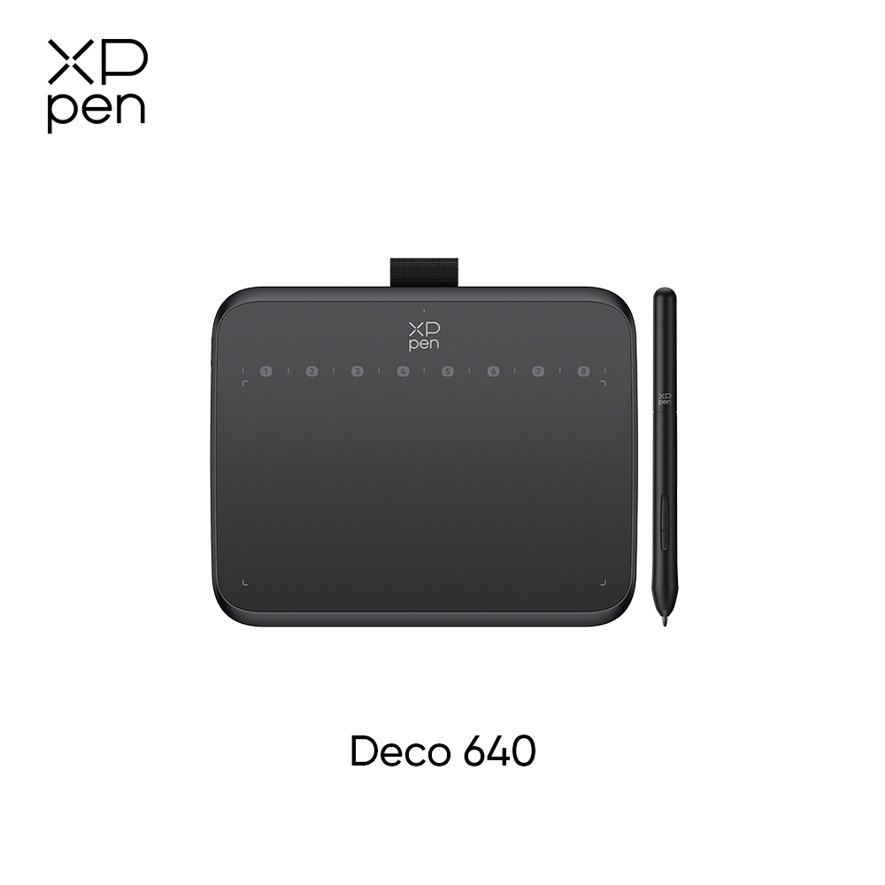 【Local delivery】XPPen Deco 640 Drawing Tablet Pen Tablet with 16384 Pressure Levels Stylussupport 60° tiltwith 8 shortcut keys16 cm x 9 cm Active Drawing AreaBest for OSU! Games