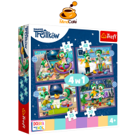 Trefl 4-in-1 Jigsaw Puzzle: Trefliks Before Bedtime - Goodnight (Set of 35485470 Pcs) (34399)