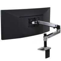 Ergotron LX Desk Mount LCD Arm Matte Black/Polished Aluminium/White - 10 Years Local Warranty