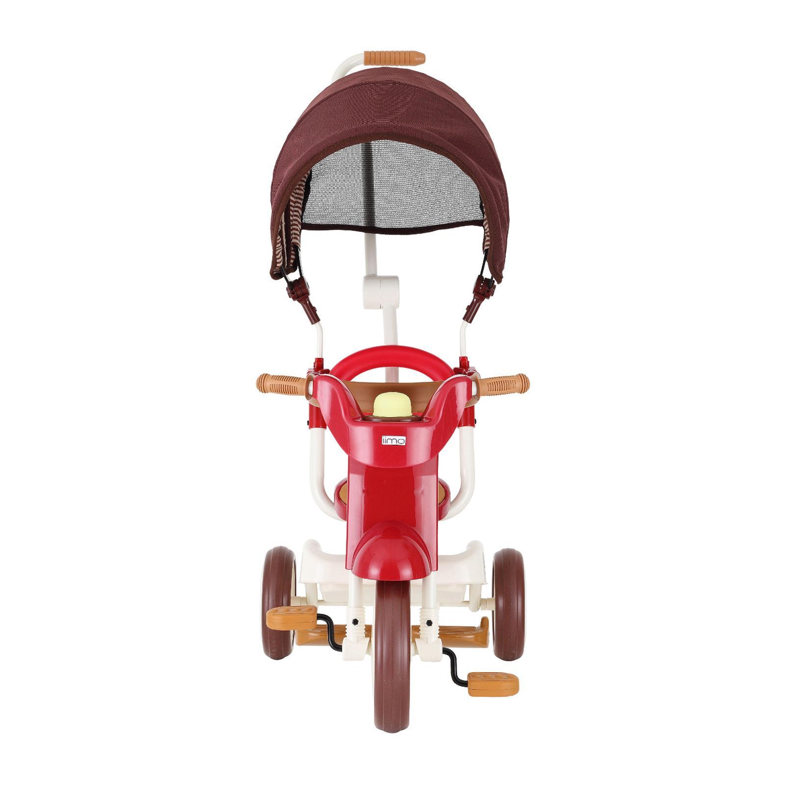 iimo #02 Type SS Trike With Sun-Shade - Eternity Red Foldable Tricycle