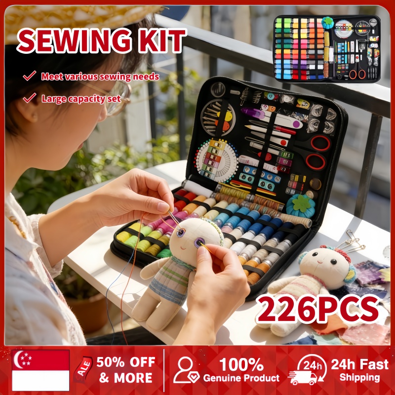 226pcs Sewing Kit With Sewing Supplies And Accessories Threads Needle And Thread Kit Products For Small Fixes