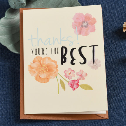 Greeting Gift Card Thank You Card [Series 15] Appreciation