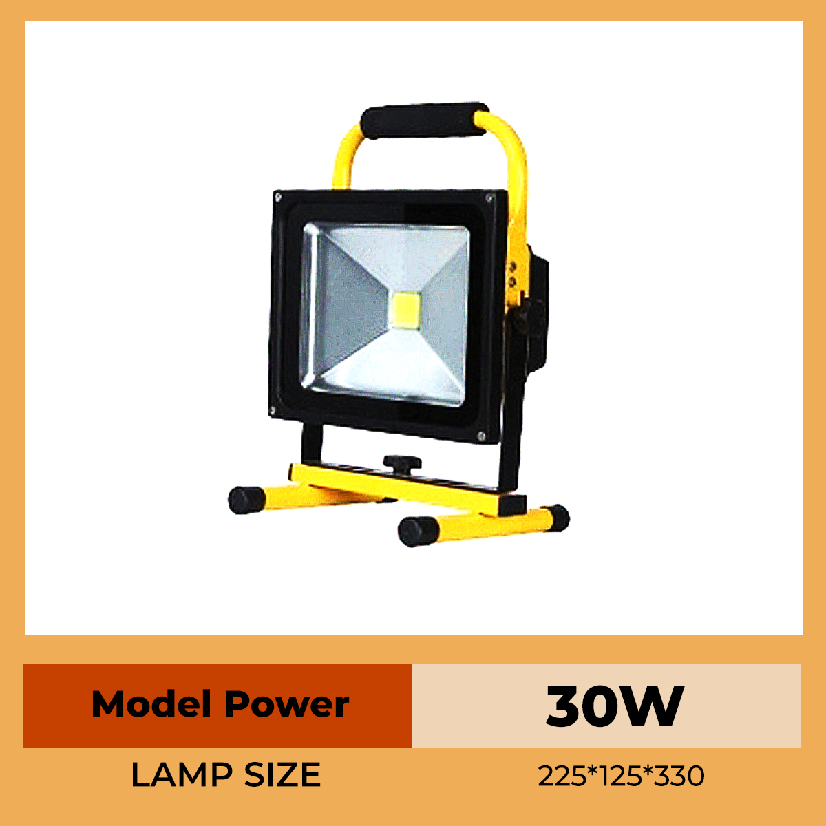 [SG SELLER] 10W/20W/30W/50W/100W/150W Bright Light Led Rechargeable Flood Spotlight Emergency Waterproof Security Lights