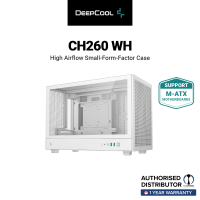 DEEPCOOL CH260 Mini-ITX / Micro-ATX (Rear Connector) - Black & White