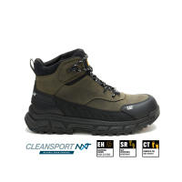 Caterpillar Mens Booster Composite Toe Shoes - Olive (P91867) | Safety Shoes