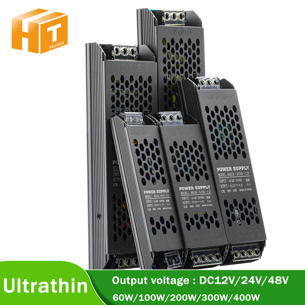 Adapter Power Supply Lampu Strip LED DC 12V 24V 48V 60W 100W 150W 200W 300W 400W