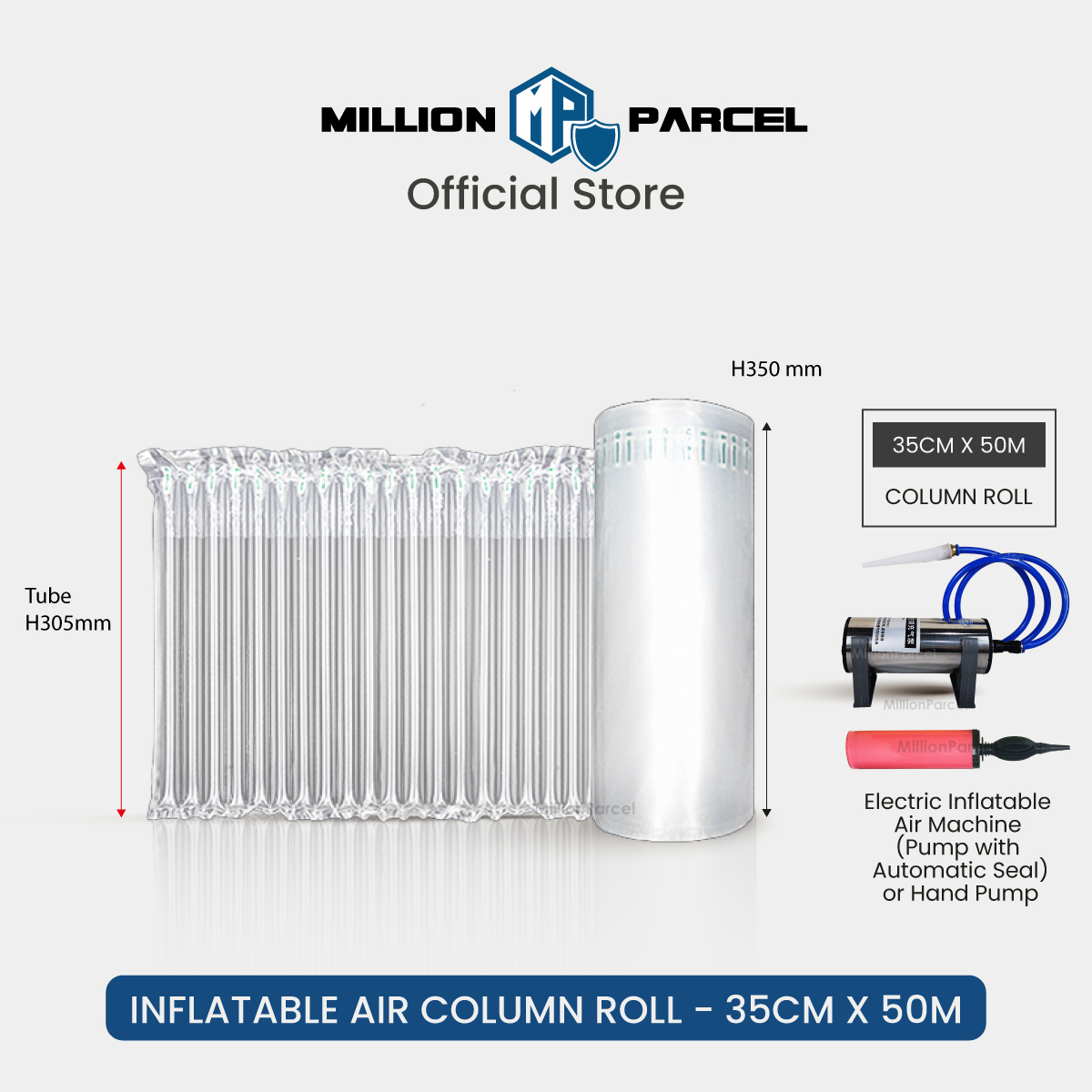 THICK Inflatable Air Column Roll | Cushion Bubble Wrap | Shockproof Wine Glass Bottle Can Packaging | Fragile Protector